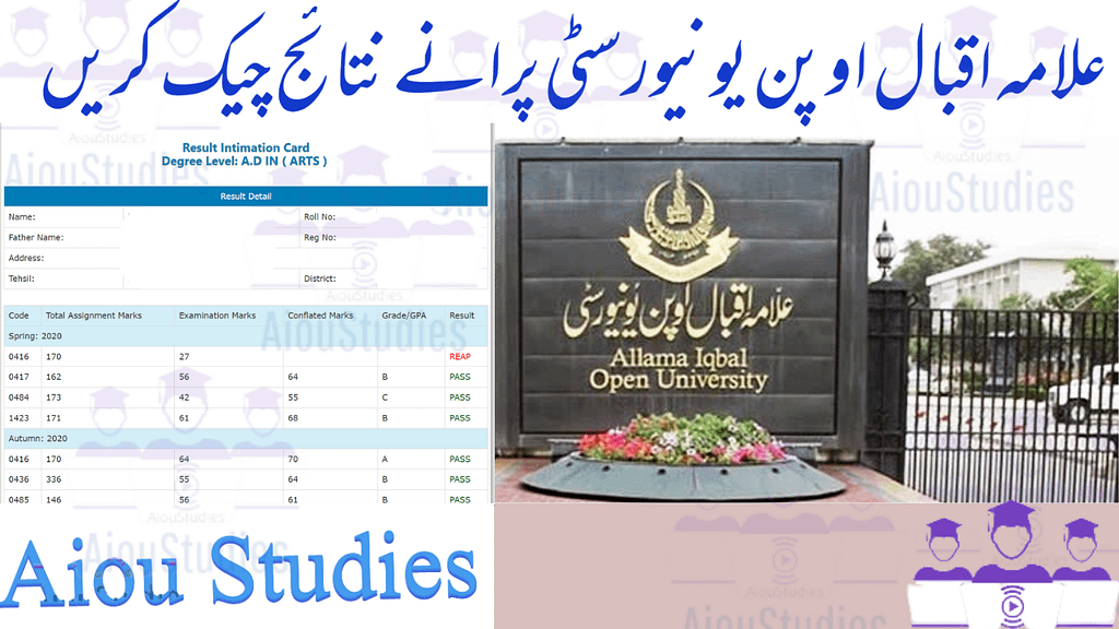 How to Check Old Results from Allama Iqbal Open University