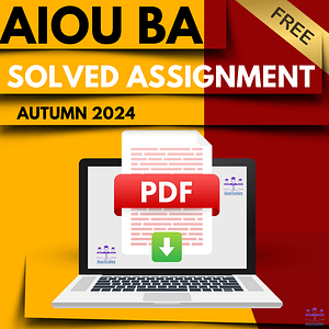 AIOU BA Solved Assignments PDF Download